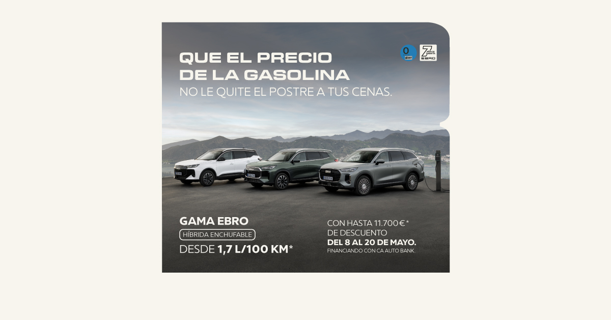 Ofertas especiales Gama EBRO Híbrida Enchufable